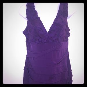 Purple cocktail dress